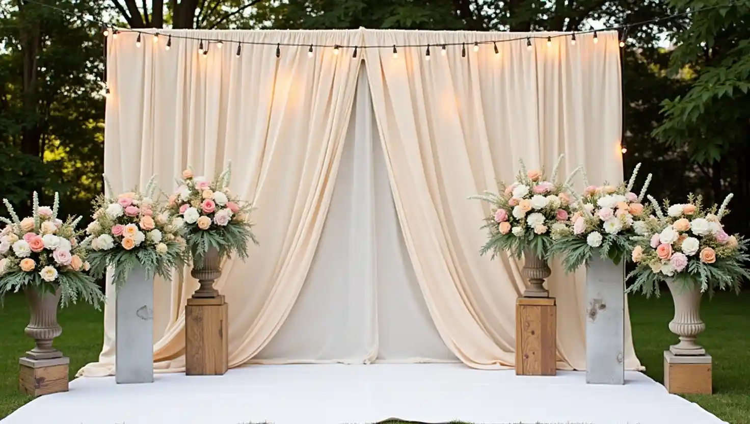 Low Budget Wedding Stage Decoration