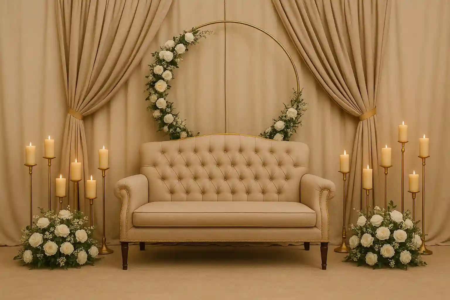 20 Simple Low Budget Engagement Stage Decoration Ideas for Your Special Day 17