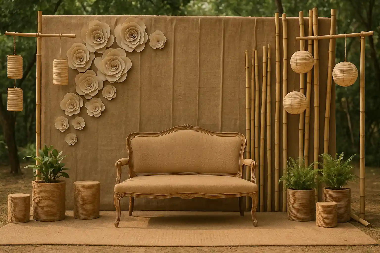 20 Simple Low Budget Engagement Stage Decoration Ideas for Your Special Day 8