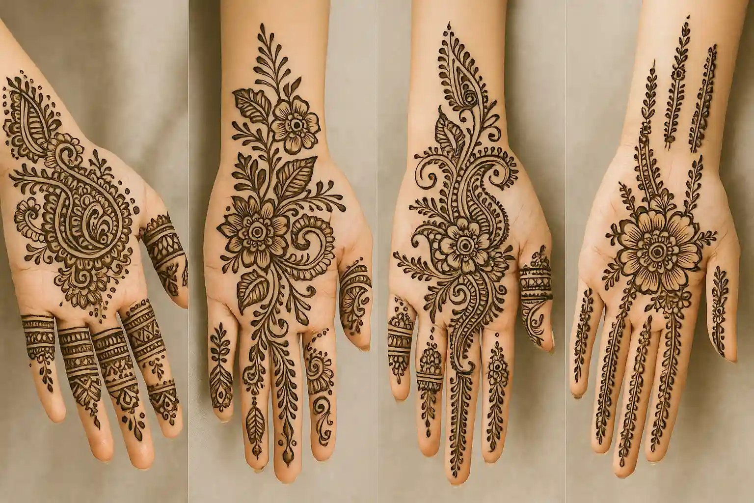 Modern Engagement Mehndi Designs